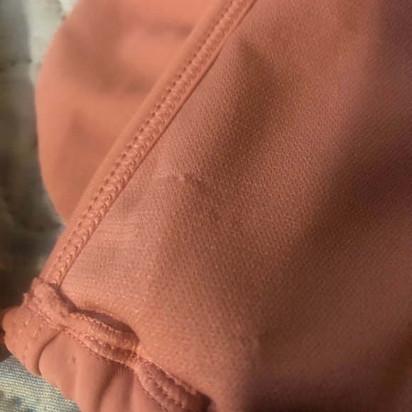 Xhilaration Juniors Ruffle Triangle Pink Bikini Top Size Medium- Mauve - Picture 6 of 8